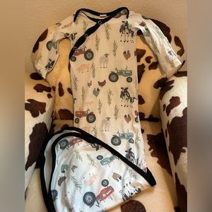 Newborn Copper Pearl Night Gown